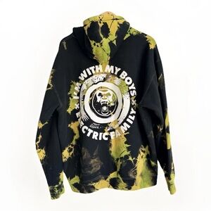 Electric Family x Brondo Collab Men’s Large Premium Green Crystal Dye Hoodie